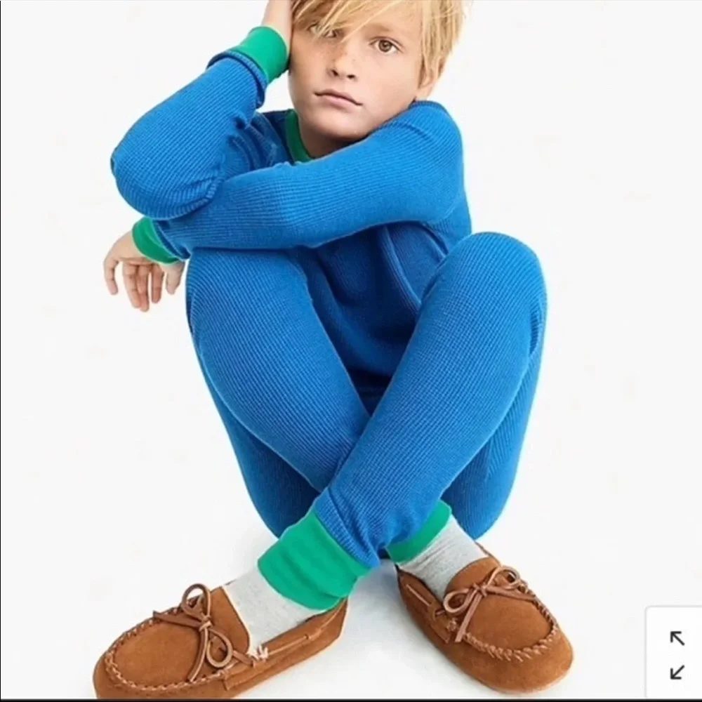 Crewcuts shearling lodge moccasins slippers